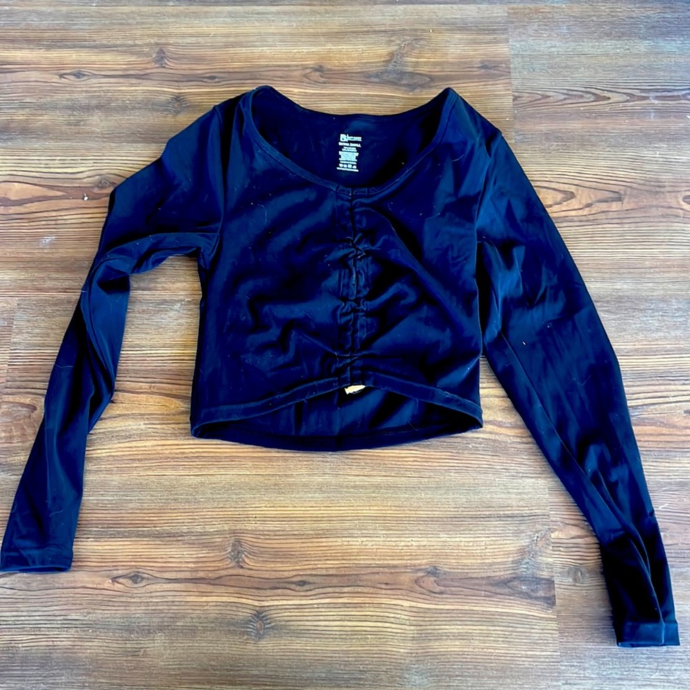 BuffBunny scrunch crop top long sleeve XS